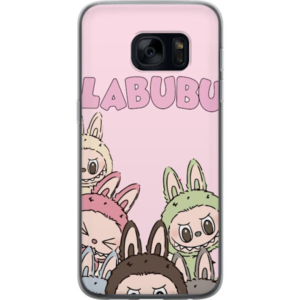 Samsung Galaxy S7 Läpinäkyvä kuori Labubu Pop Mart Hahmot Keräilykohteet Suosittu Hahmosarja Suunnittelu Pop Mart Leikkikalutaide Aihe