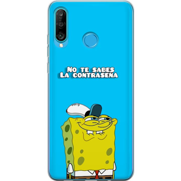 Huawei P30 lite Gennemsigtig cover SvampeBob Firkant