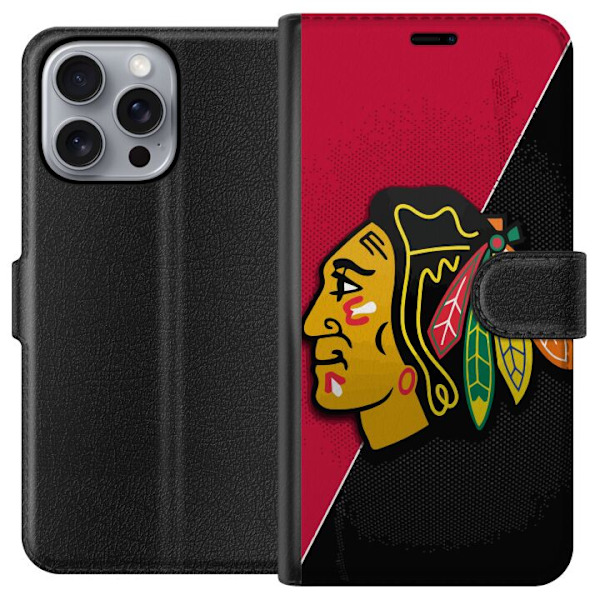 Apple iPhone 16 Pro Max Tegnebogsetui Chicago Blackhawks (NHL)