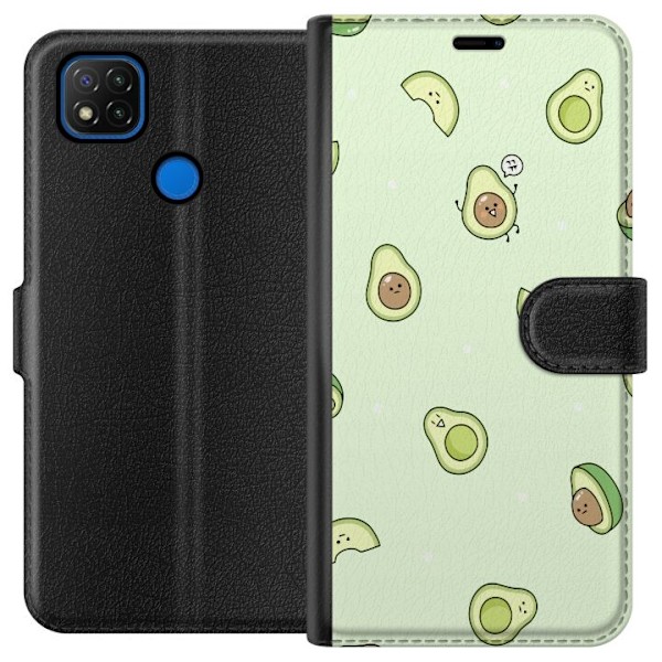 Xiaomi Redmi 9C Plånboksfodral Avocado Mönster