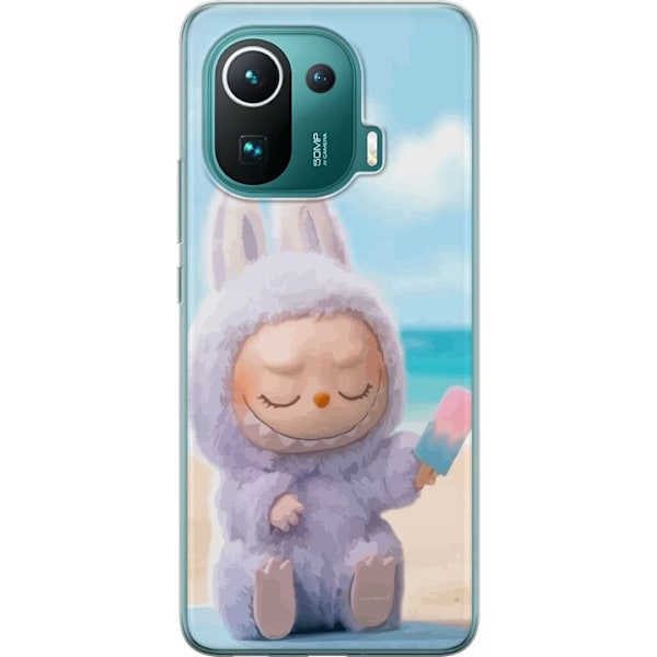 Xiaomi Mi 11 Pro Läpinäkyvä kuori Labubu Vaaleanpunainen Tunnelma