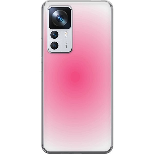 Xiaomi 12T Genomskinligt Skal Rosa Moln