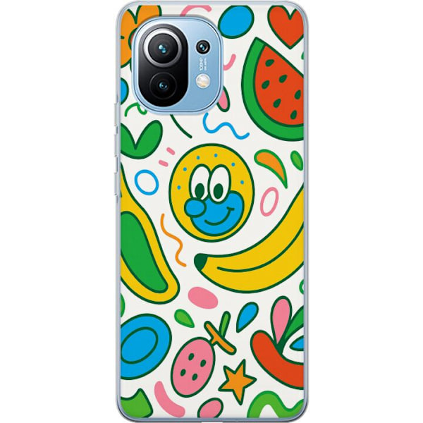 Xiaomi Mi 11 Gennemsigtig cover Sommerfugle Slør