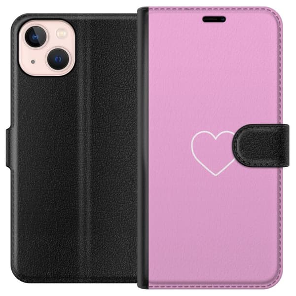 Kompatibelt Plånboksfodral till Apple iPhone 13 mini Hjärta