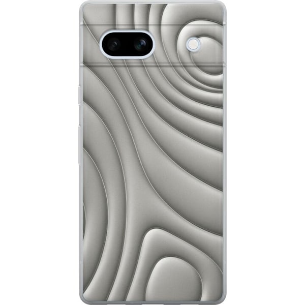 Google Pixel 7a Genomskinligt Skal Silver Waves
