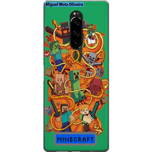 Sony Xperia 1 Gjennomsiktig deksel Minecraft