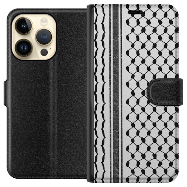 Apple iPhone 15 Pro Plånboksfodral Palestinskt mönster – i