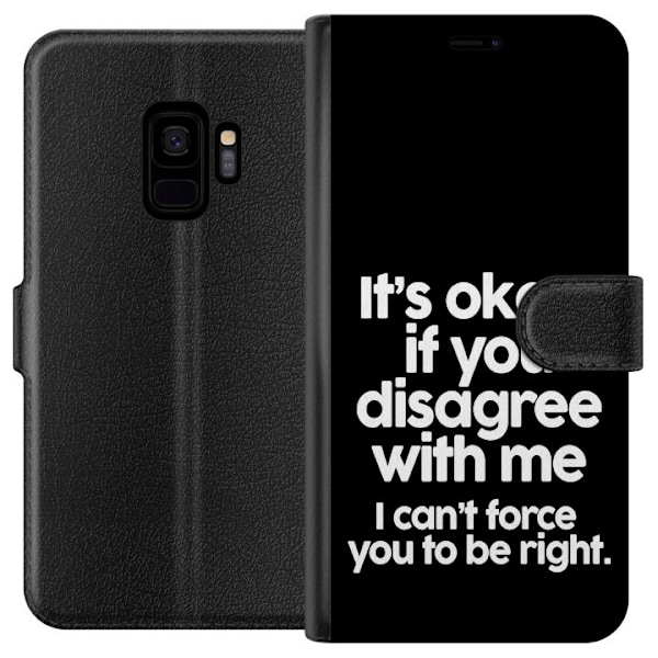 Samsung Galaxy S9 Tegnebogsetui Tekst