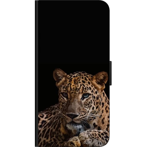 Kompatibel Tegnebogsetui til Samsung Galaxy A03s Leopard