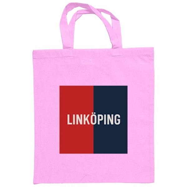 Tygpåse | Hållbar Shoppingväska i Tyg Linköping – Hockey Rosa one size