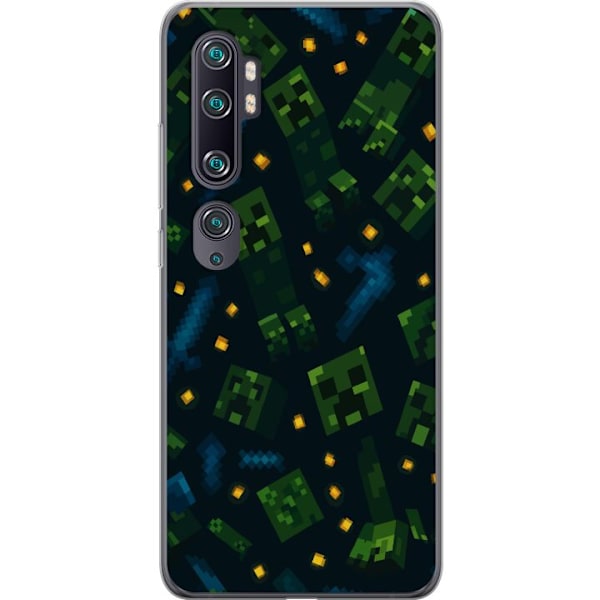 Xiaomi Mi Note 10 Läpinäkyvä kuori Minecraft Dungeons Mob