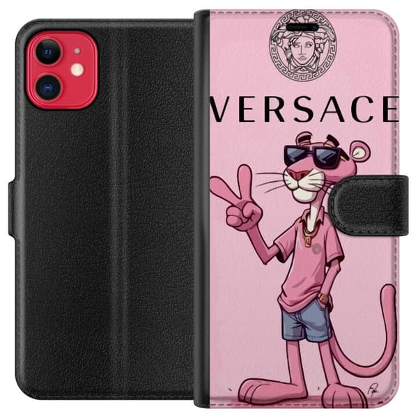 Kompatibel Tegnebogsetui til Apple iPhone 11 Pink Panter Mærke