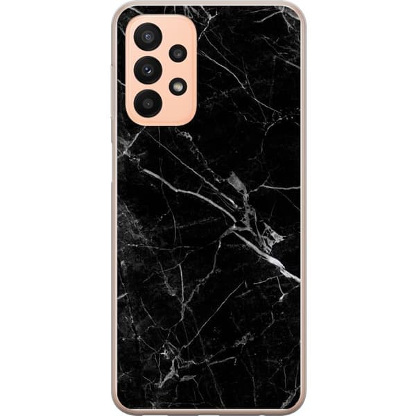 Kompatibelt Mobilskal till Samsung Galaxy A23 black marble