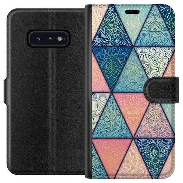 Samsung Galaxy S10e Lompakkokotelo Mandala Kolmiot