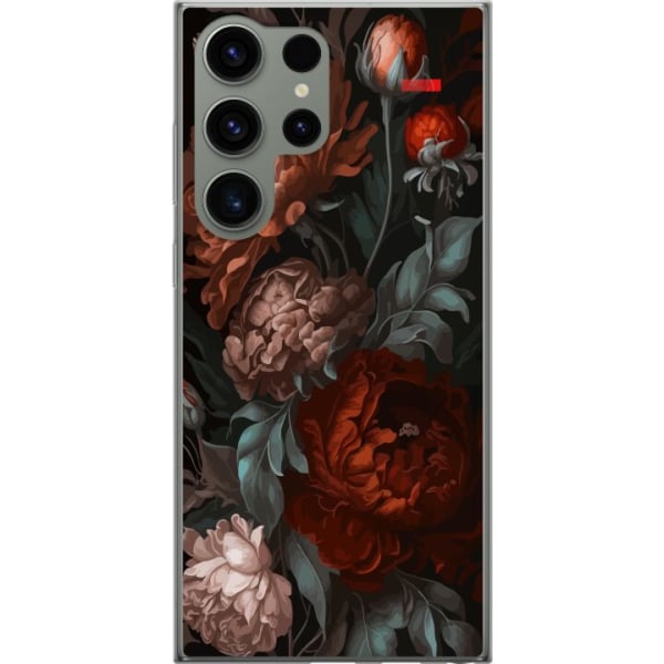 Samsung Galaxy S23 Ultra Gjennomsiktig deksel Blommor