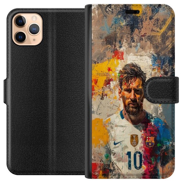 Apple iPhone 11 Pro Max Lommeboketui Messi Art