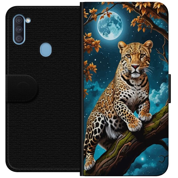 Samsung Galaxy A11 Lommeboketui Leopard