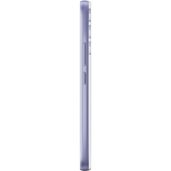 Samsung Galaxy A54 Gennemsigtig cover Blomster Blå...