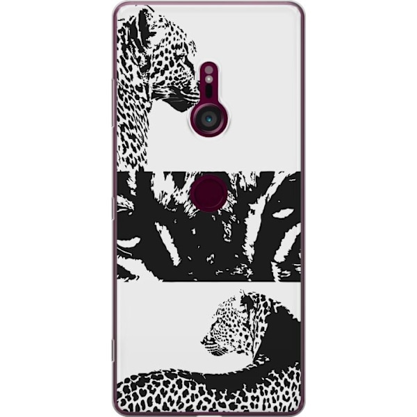 Sony Xperia XZ3 Läpinäkyvä kuori Leopard Faces