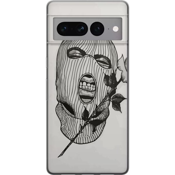 Google Pixel 7 Pro Läpinäkyvä kuori Hiihtomaski Ros Katutyö Muotoilu Graafinen Kuvio Jännitys Kaupunkityyli Katutaidetta Naamiaiset Symboli