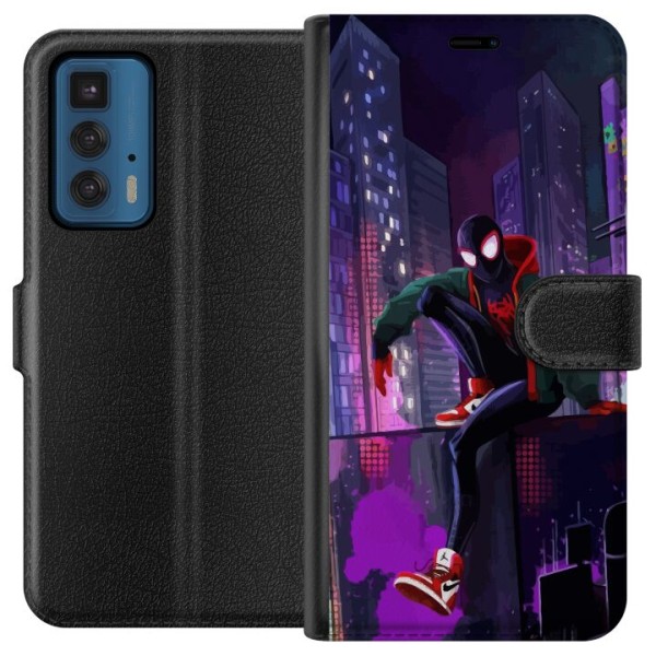 Motorola Edge 20 Pro Plånboksfodral Fortnite - Spider-Man