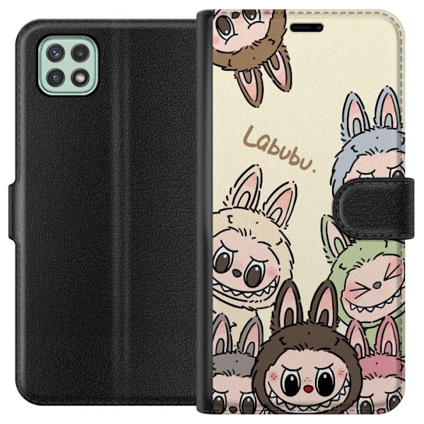 Samsung Galaxy A22 5G Lompakkokotelo Labubu Pastel Collection