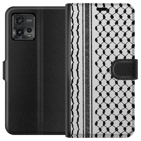 Motorola Moto G72 Lommeboketui Palestinsk mønster - inspirert
