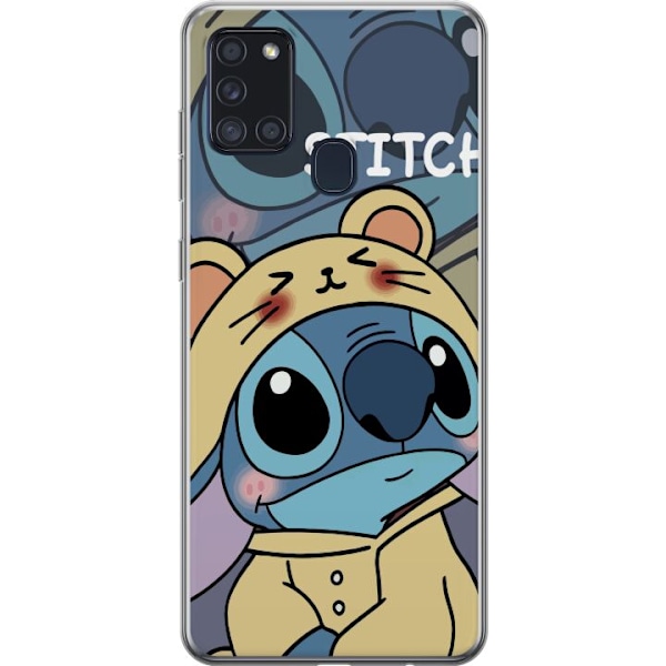 Samsung Galaxy A21s Genomskinligt Skal Stitch