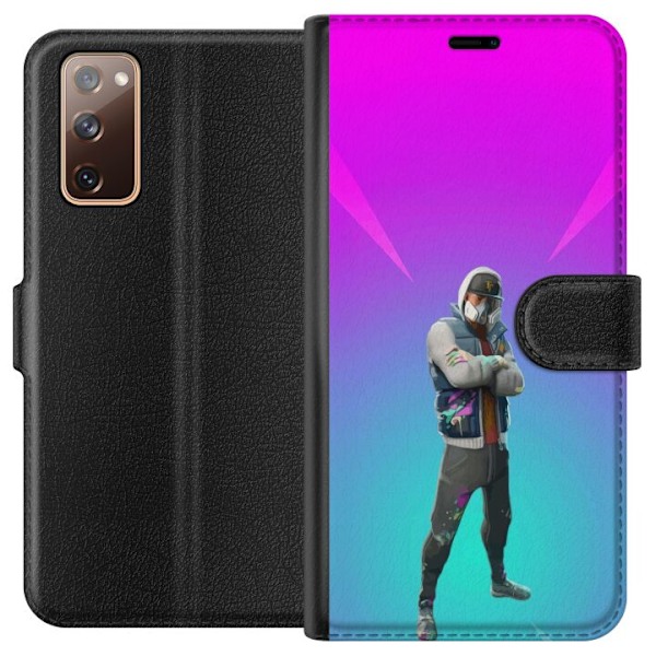 Samsung Galaxy S20 FE Tegnebogsetui sort ridder fortnite