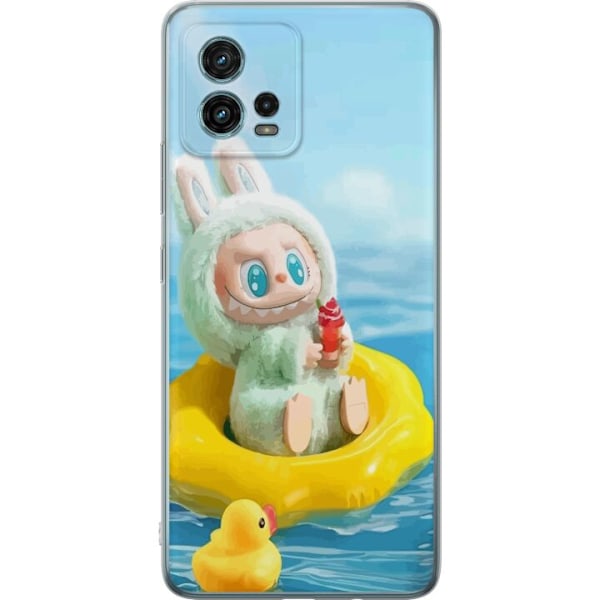 Motorola Moto G72 Gjennomsiktig deksel Labubu Macaron-serien