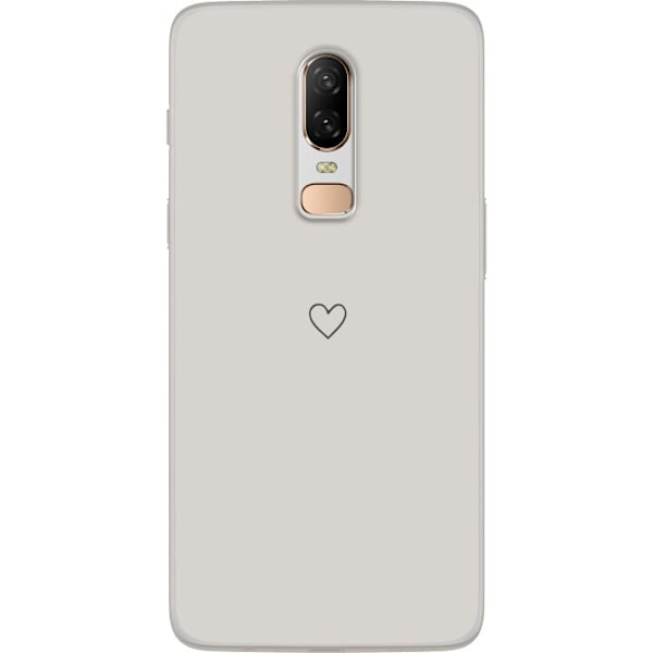 OnePlus 6 Läpinäkyvä kuori Pieni Sydän