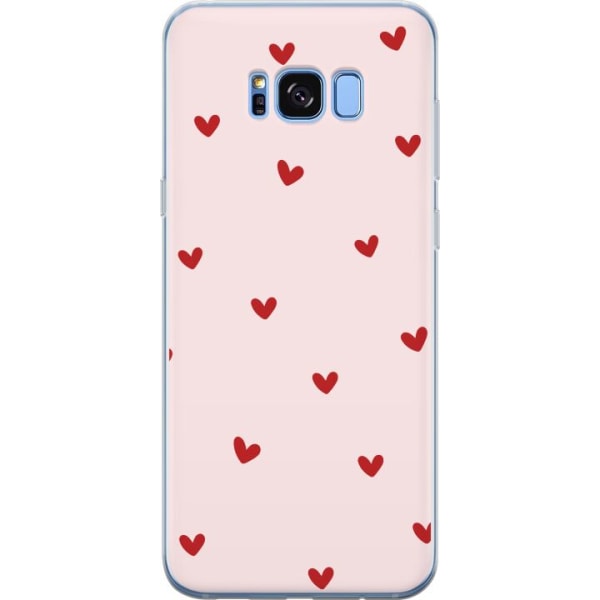 Samsung Galaxy S8 Genomskinligt Skal Hjärtan