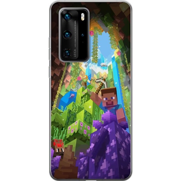 Huawei P40 Pro Gennemsigtig cover Minecraft