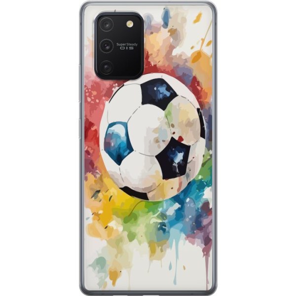 Samsung Galaxy S10 Lite Genomskinligt Skal Fotboll