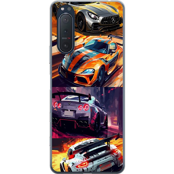 Sony Xperia 5 II Läpinäkyvä kuori Ralli kuume - vauhdikas t