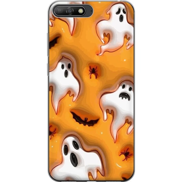 Huawei Y6 (2018) Gennemsigtig cover Halloween 3D 2024