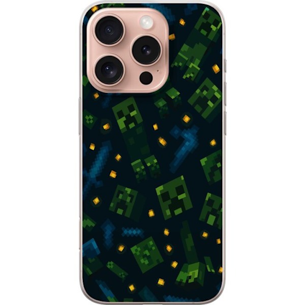 Apple iPhone 16 Pro Läpinäkyvä kuori Minecraft Dungeons Mob