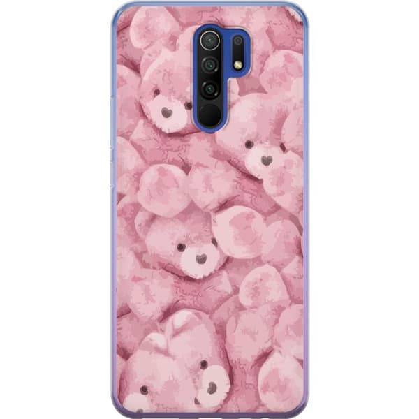 Kompatibelt Mobilskal till Xiaomi Redmi 9 Pink Teddy