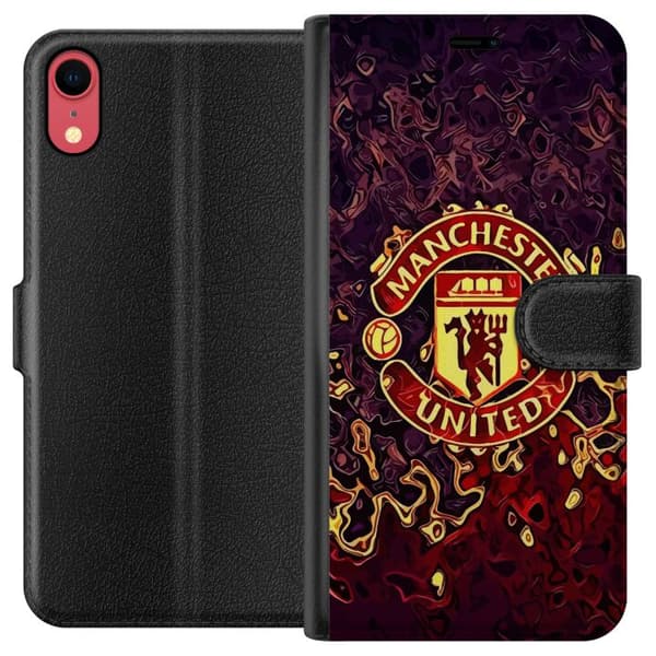 Kompatibel Tegnebogsetui til Apple iPhone XR Manchester United