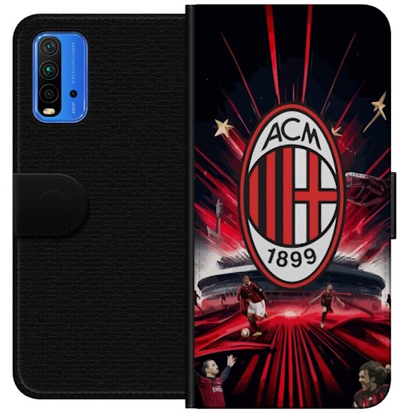 Xiaomi Redmi Note 9 4G Lommeboketui AC Milan