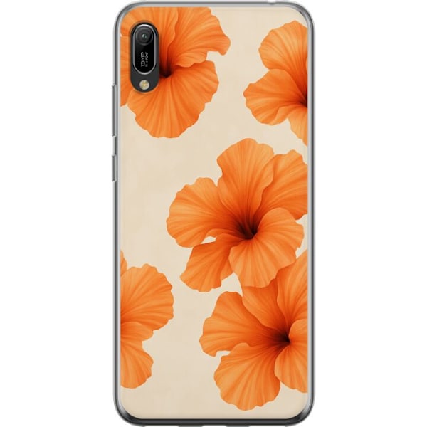 Huawei Y6 Pro (2019) Läpinäkyvä kuori Papaya Punch