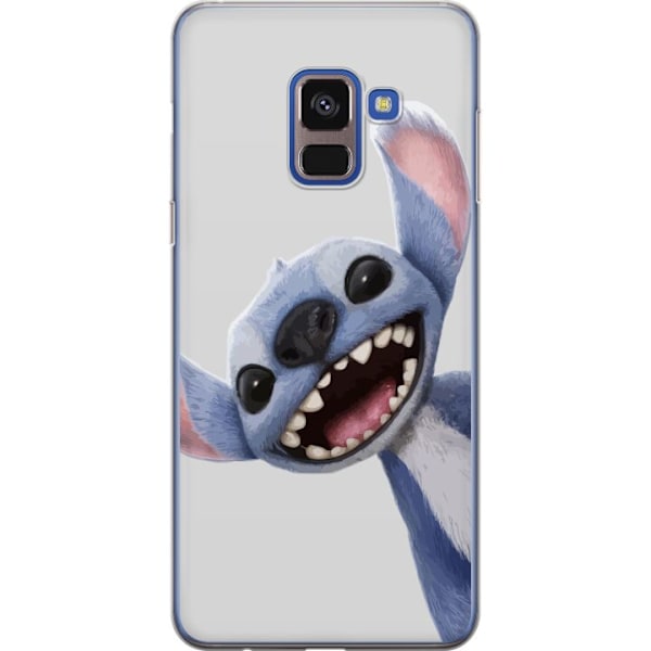 Samsung Galaxy A8 (2018) Läpinäkyvä kuori Stitch liikkeessä - Kawaii-suunnittelu faneille ja lapsille