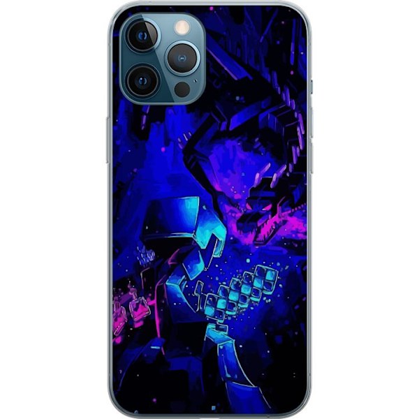 Apple iPhone 12 Pro Max Gennemsigtig cover Minecraft