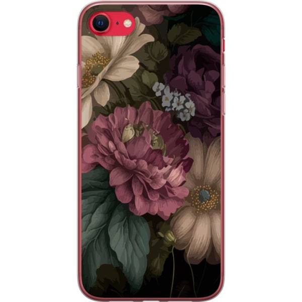 Apple iPhone SE (2020) Gennemsigtig cover Blomster