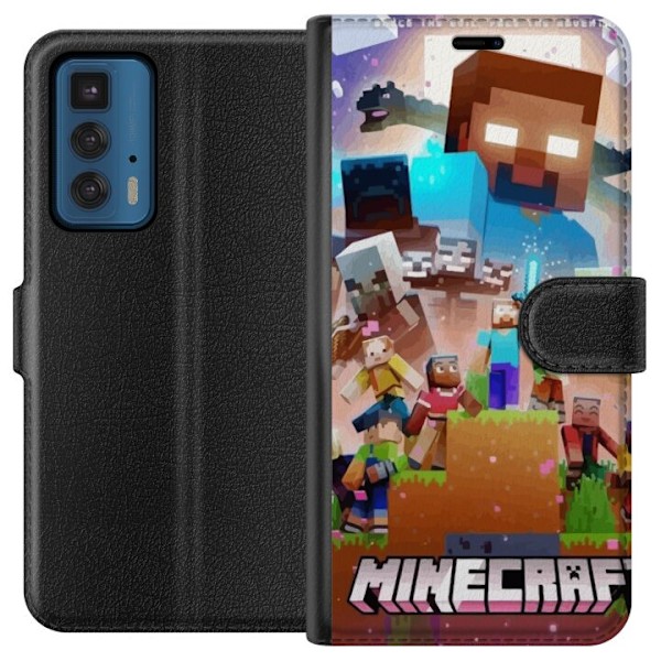 Motorola Edge 20 Pro Plånboksfodral Minecraft