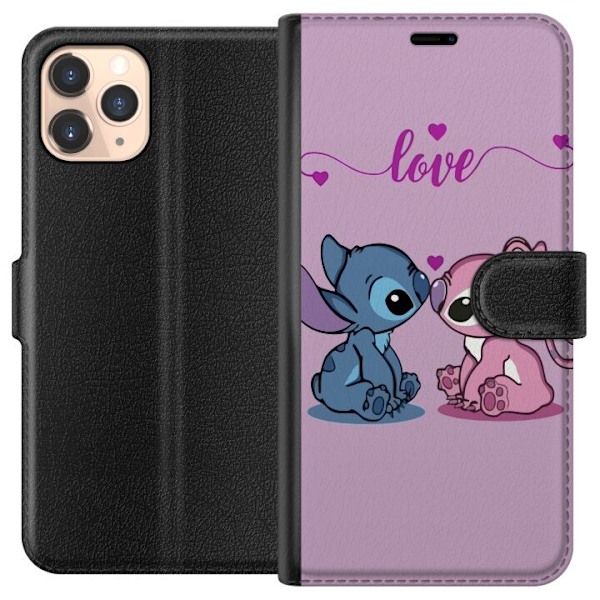 Apple iPhone 11 Pro Tegnebogsetui Lilo & Stitch – Angel Edit