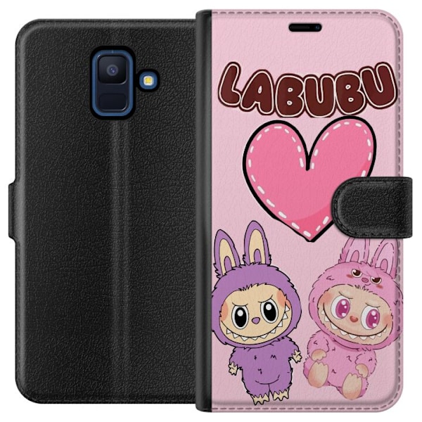 Samsung Galaxy A6 (2018) Plånboksfodral Labubu Pink Monster