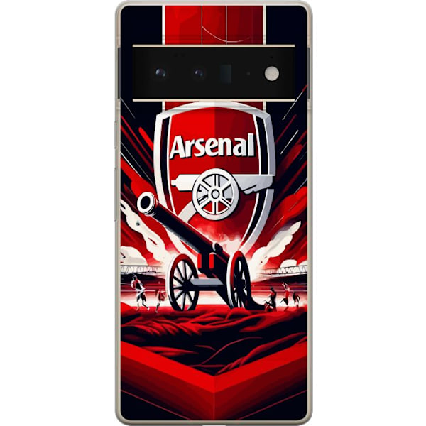 Google Pixel 6 Pro Gennemsigtig cover Arsenal