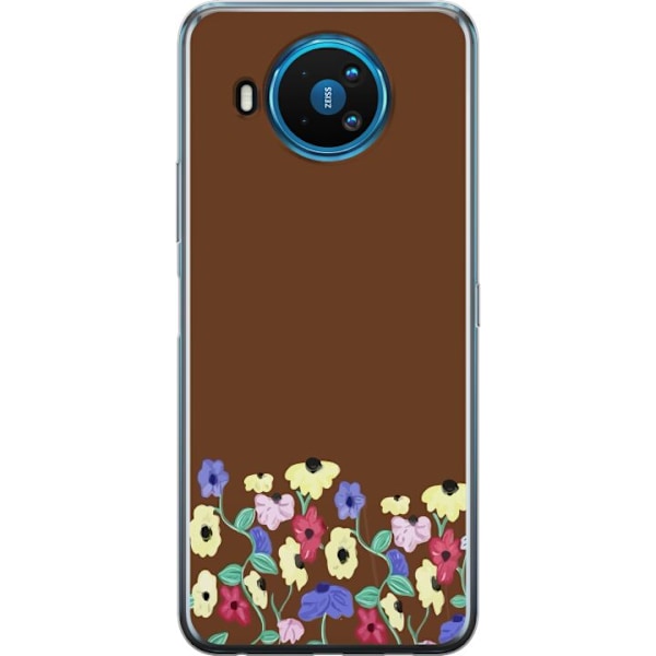 Nokia 8.3 5G Gennemsigtig cover Blommor