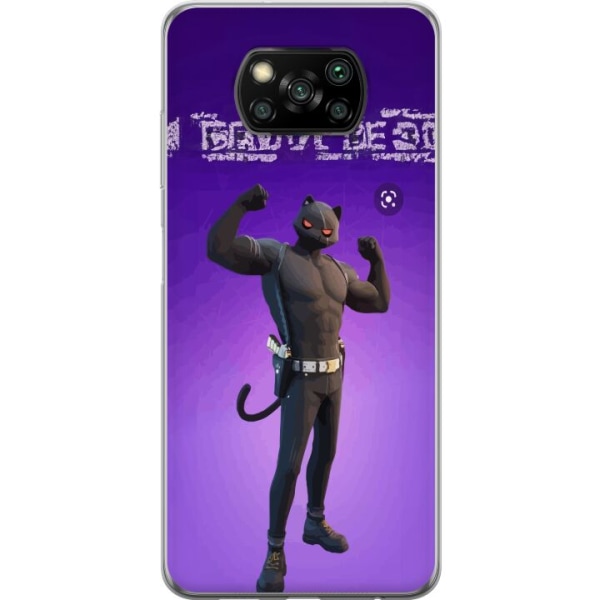 Xiaomi Poco X3 NFC Gennemsigtig cover Fortnite - Meowscles